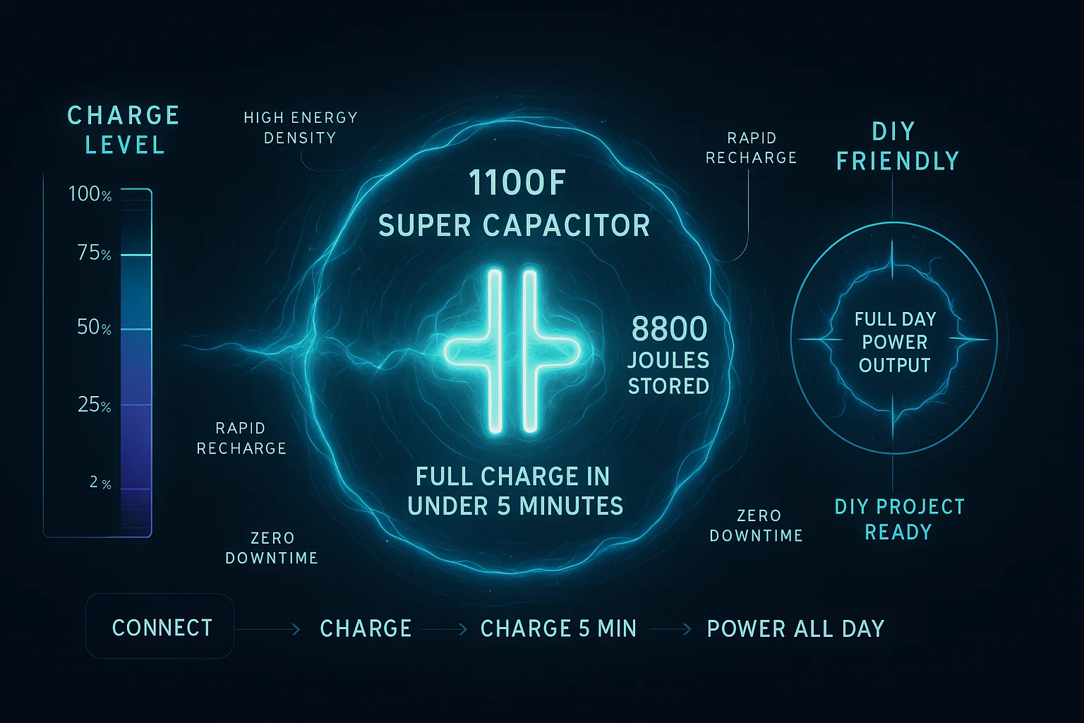 supercapacitor battery pack DIY