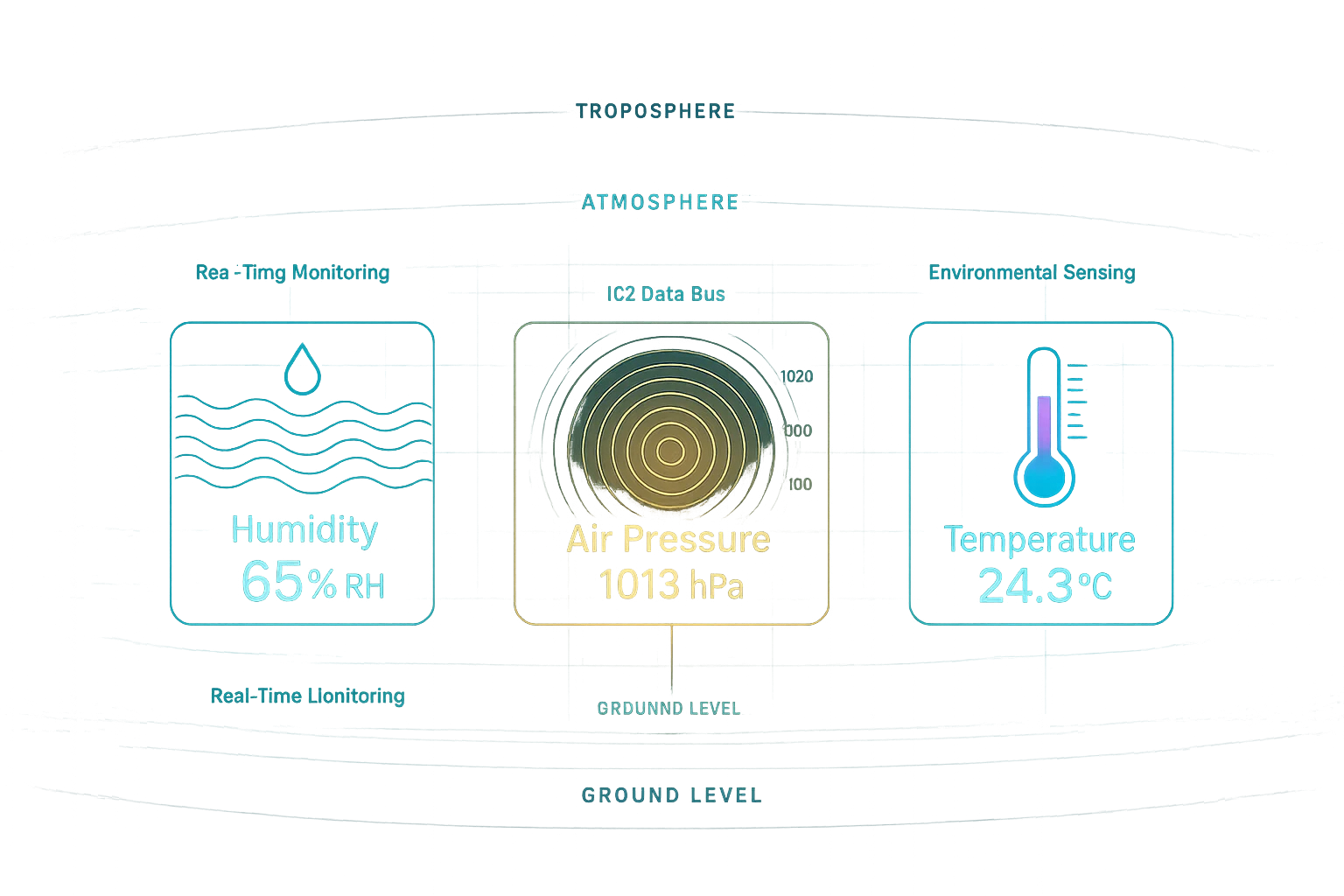 temperature humidity pressure sensor module