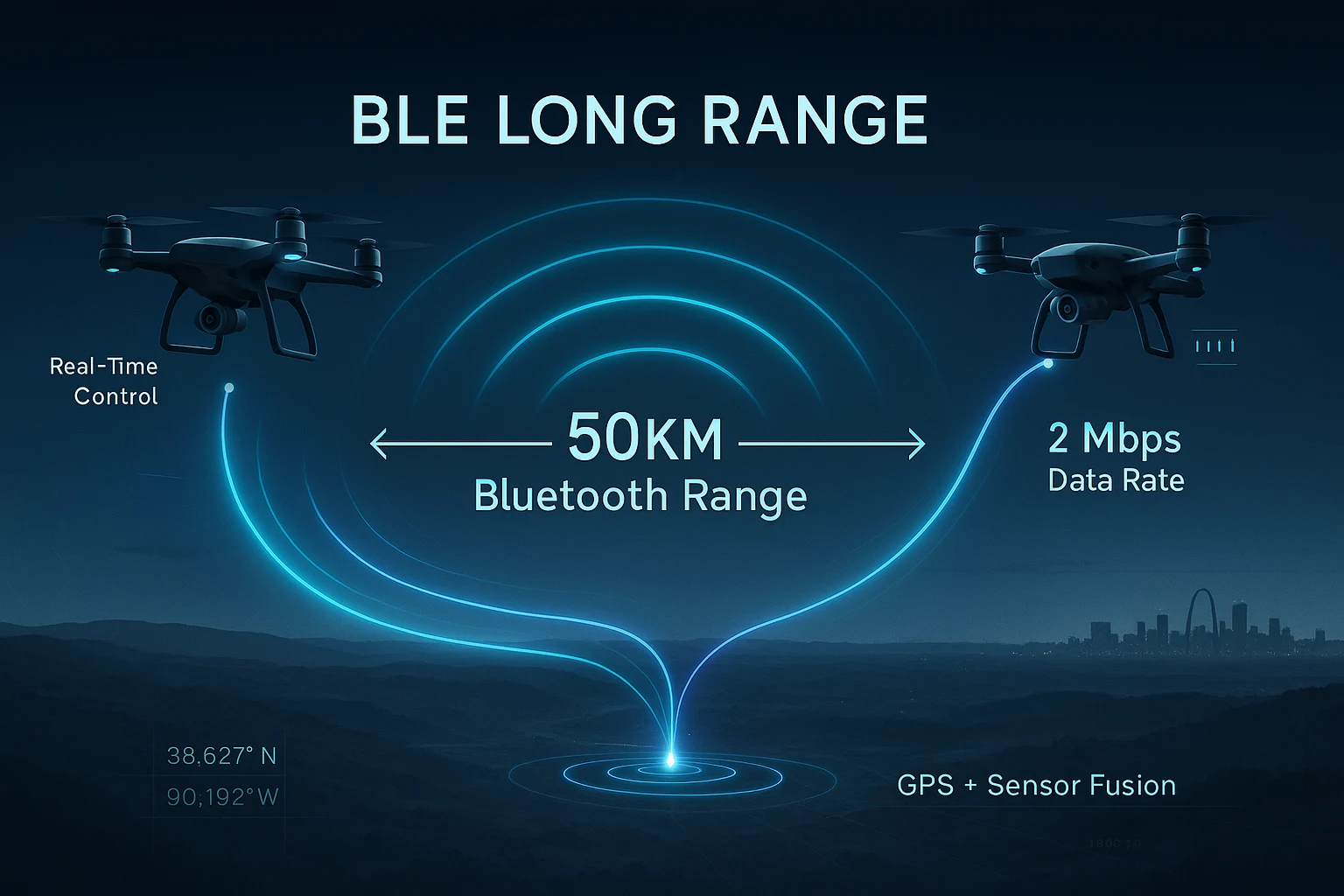 bluetooth module for drones