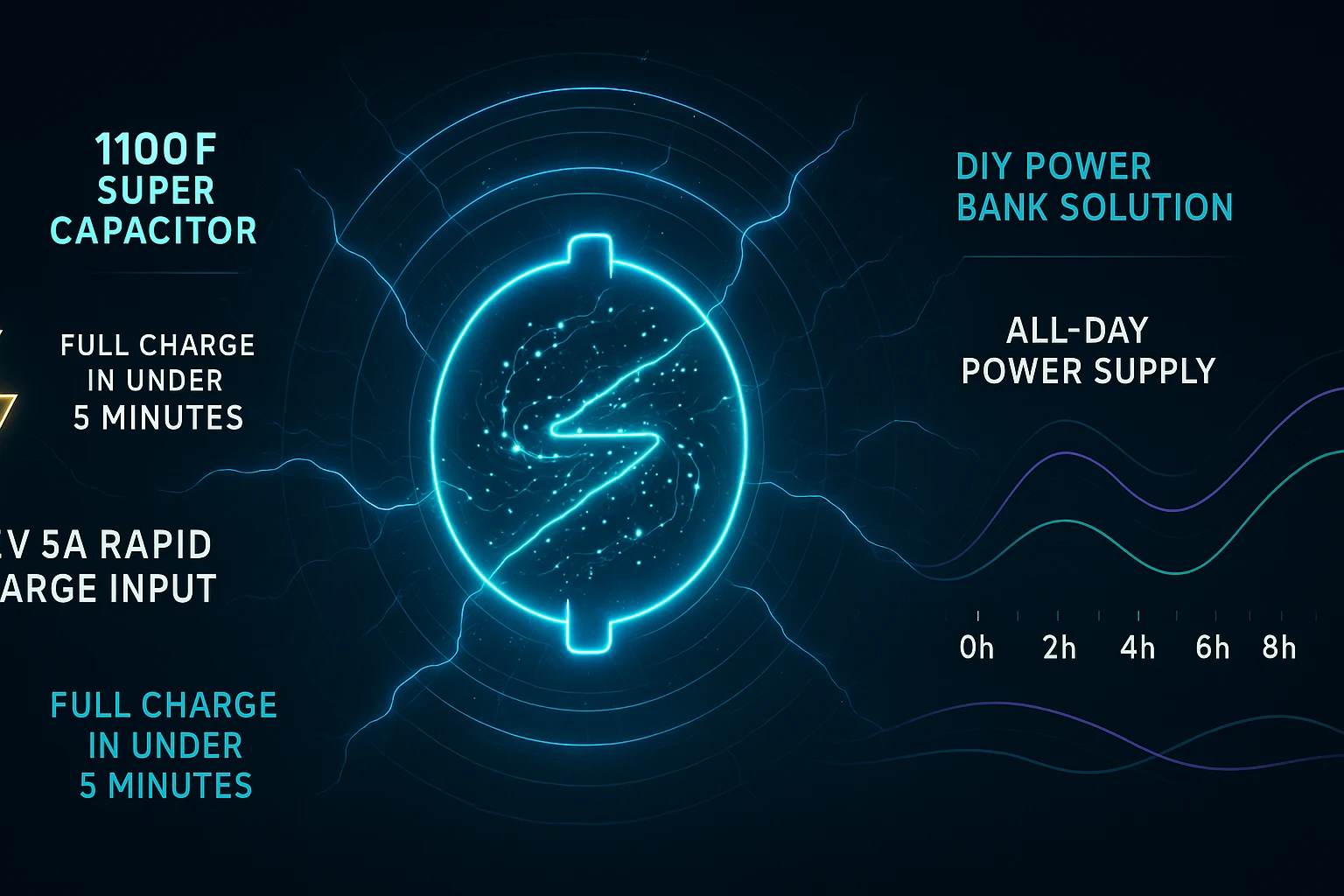 supercap power bank DIY