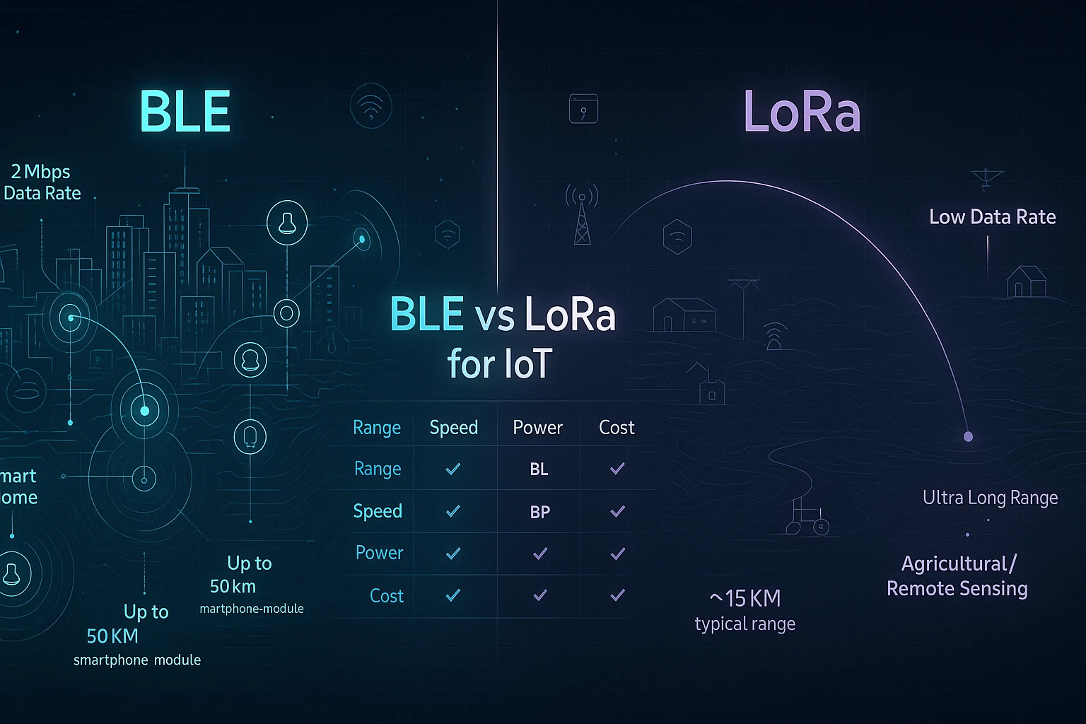BLE vs lora for IoT