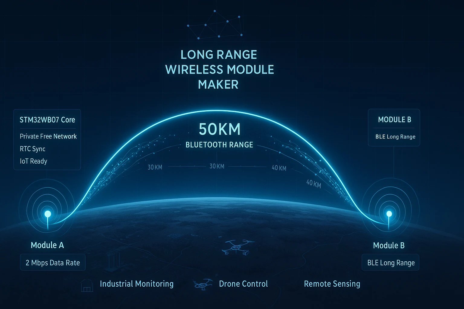 long range wireless module maker