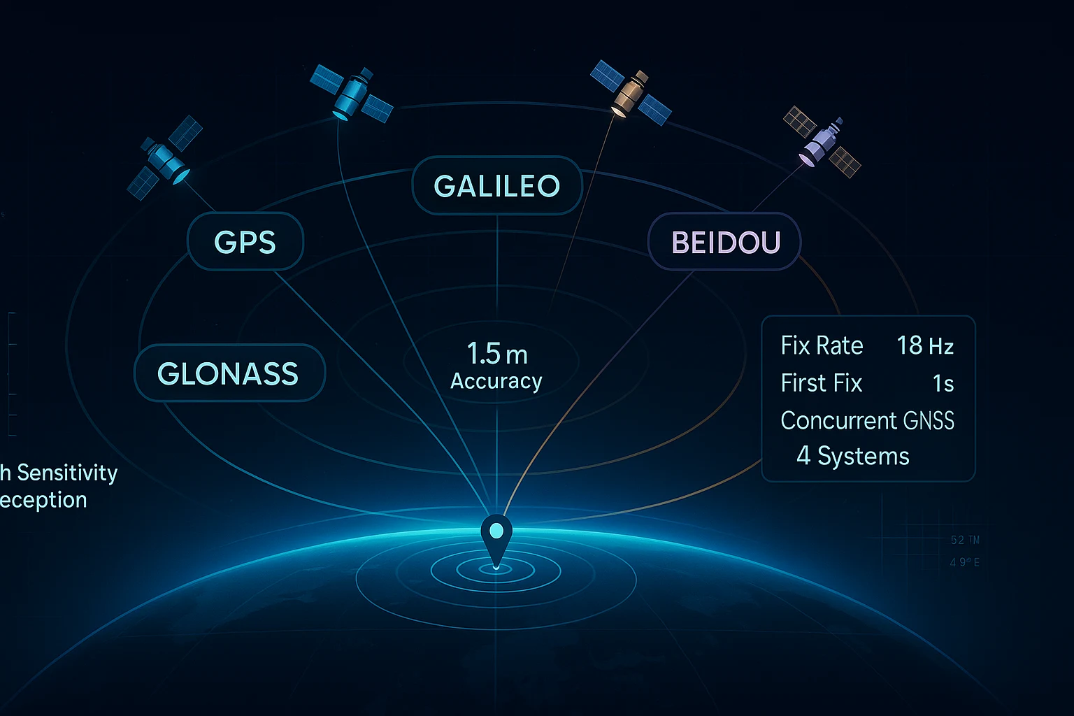 high sensitivity GPS receiver module