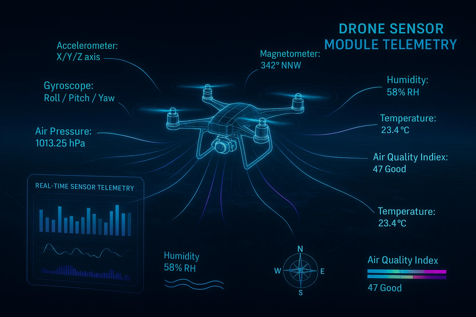 drone sensor module telemetry