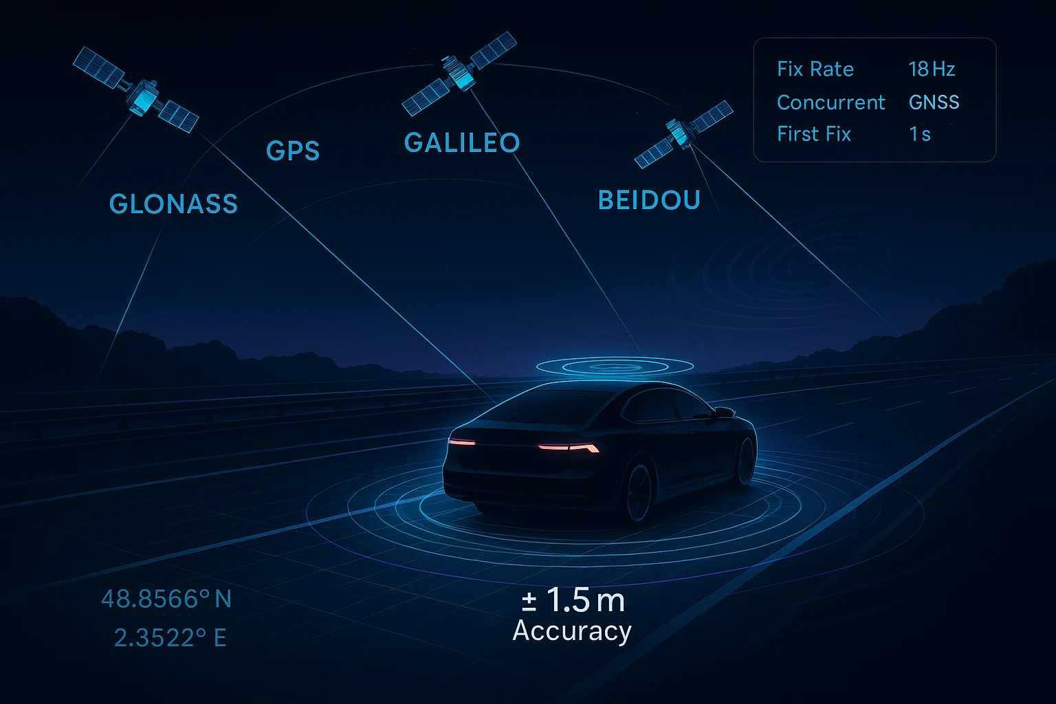 GPS module autonomous vehicle