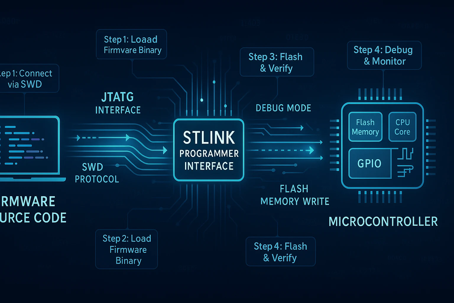 how to use STLink programmer
