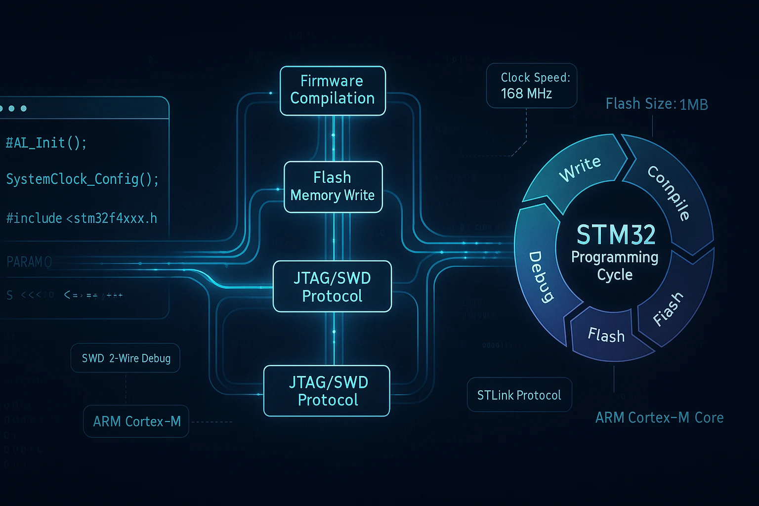 how to program STM32 module