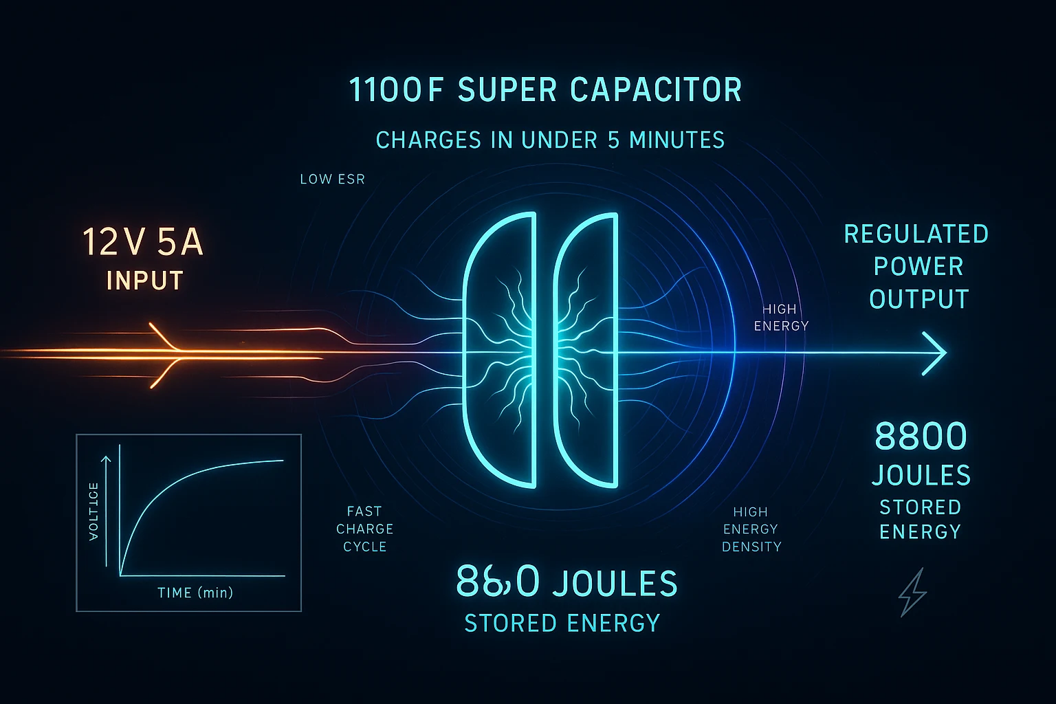 supercapacitor charging circuit tutorial