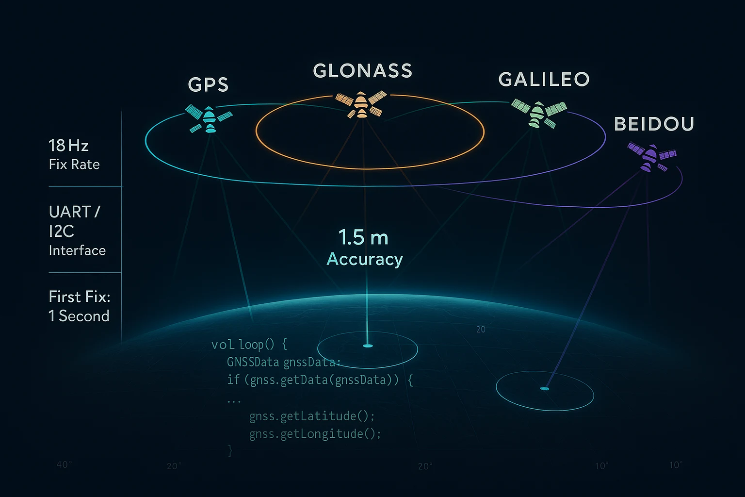 how to use GNSS module arduino
