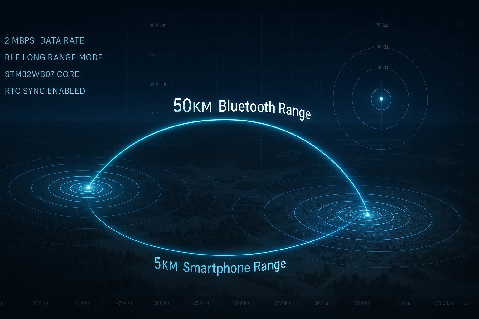how to achieve 20km bluetooth range