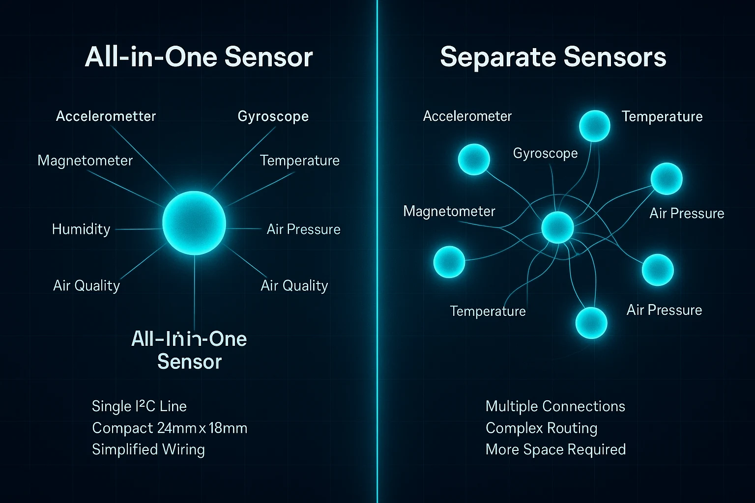 all in one sensor vs separate sensors