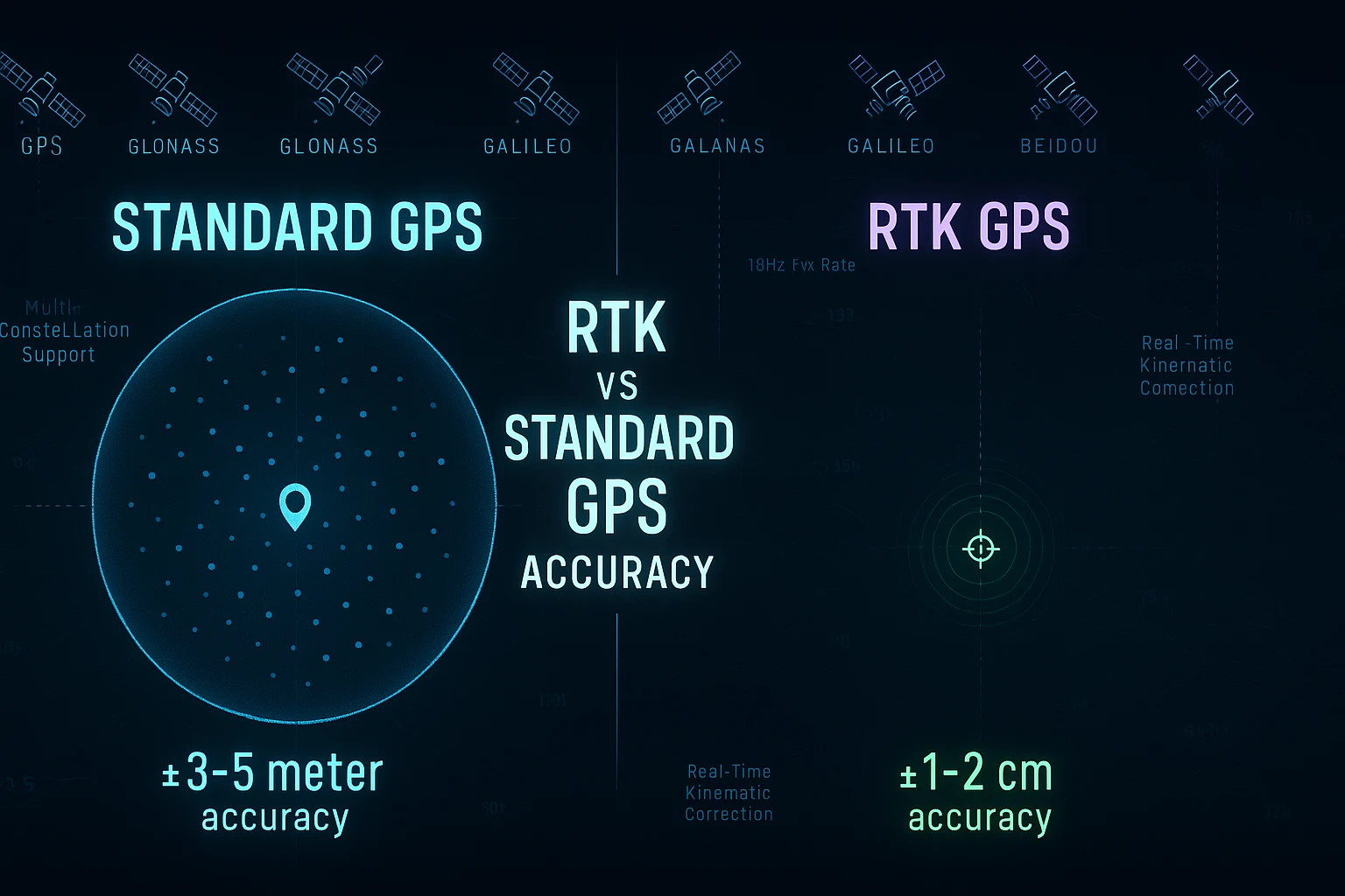 RTK vs standard GPS accuracy
