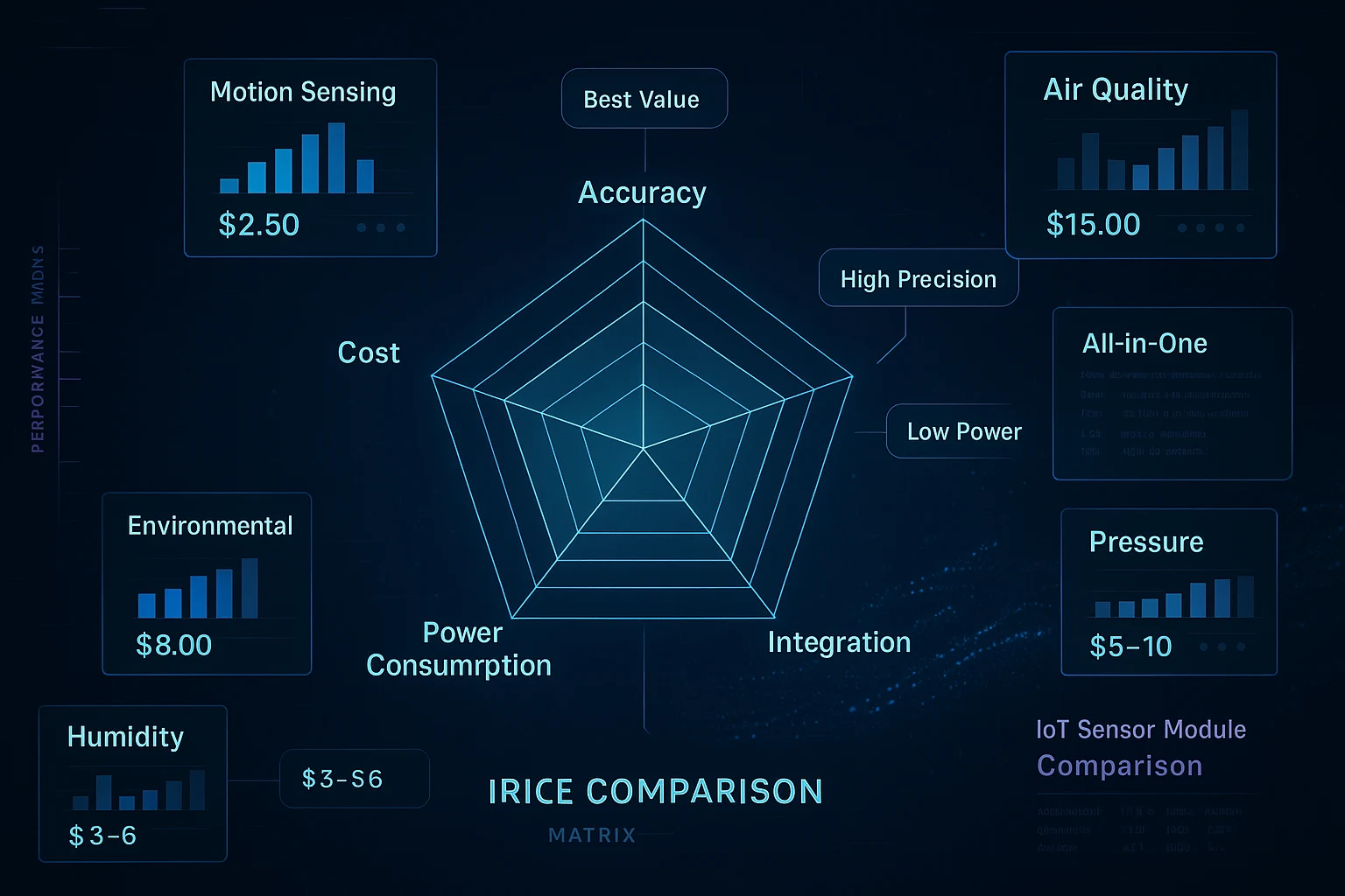 IoT sensor module price comparison
