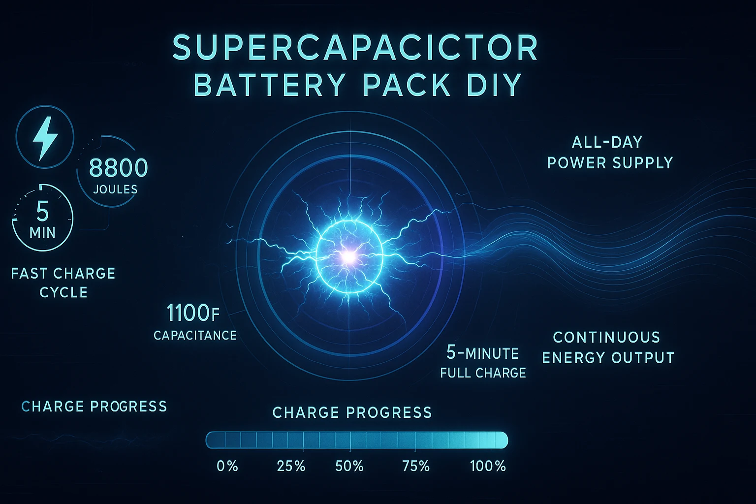 supercapacitor battery pack DIY