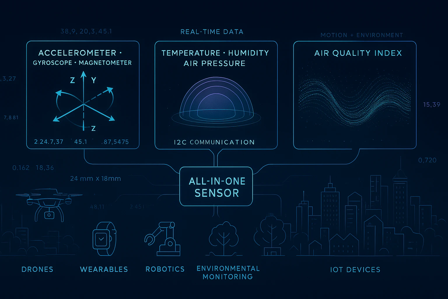all in one sensor module IoT