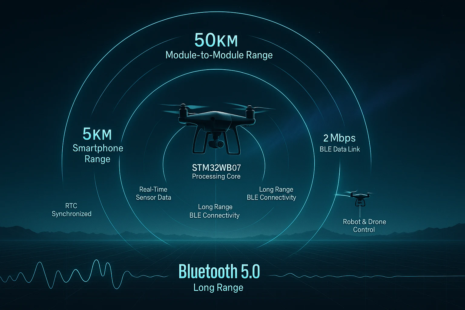 bluetooth module for drones
