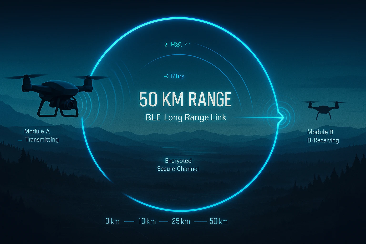 long range bluetooth for drone control