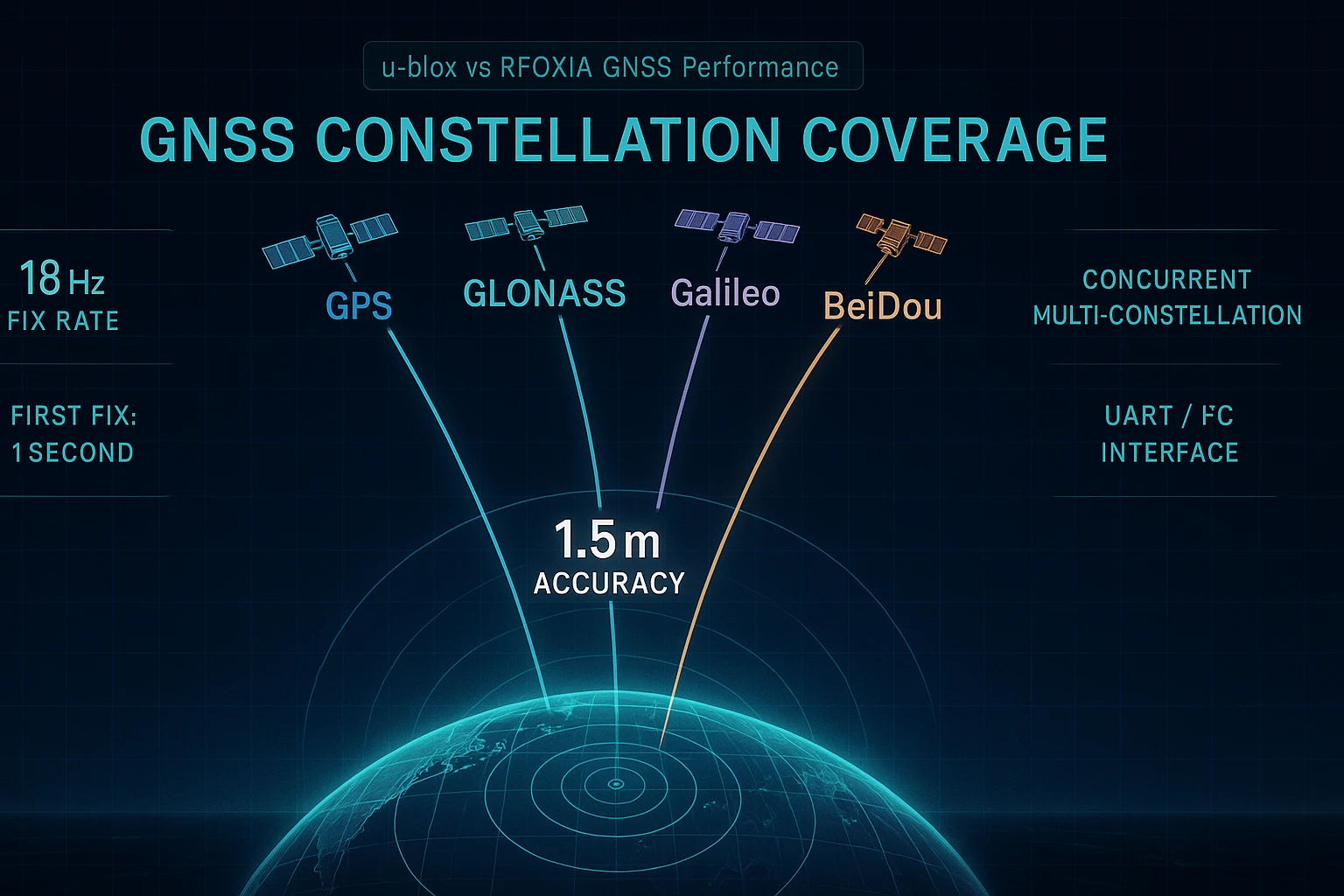 u-blox vs RFOXiA GNSS module