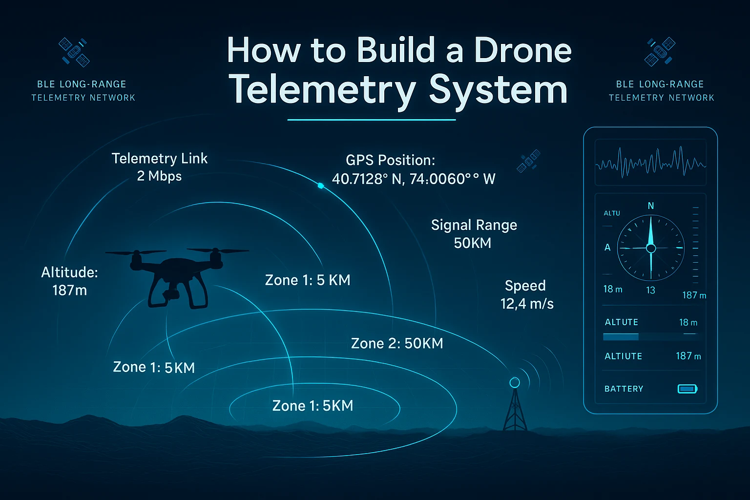 how to build drone telemetry system