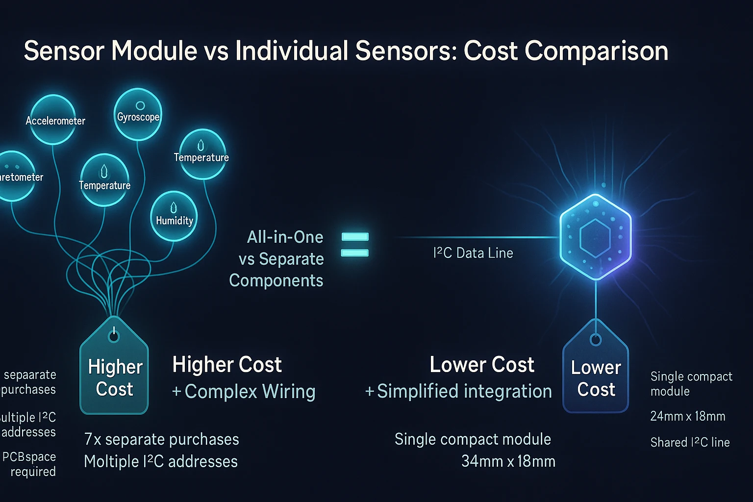 sensor module vs individual sensors cost