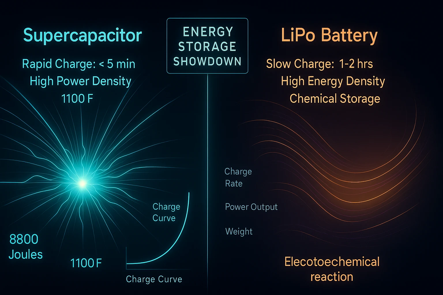 supercapacitor vs LiPo battery maker