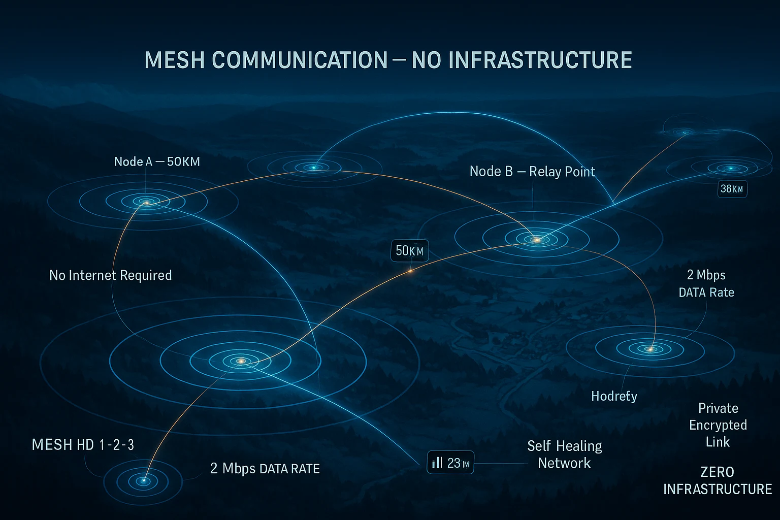mesh communication no infrastructure