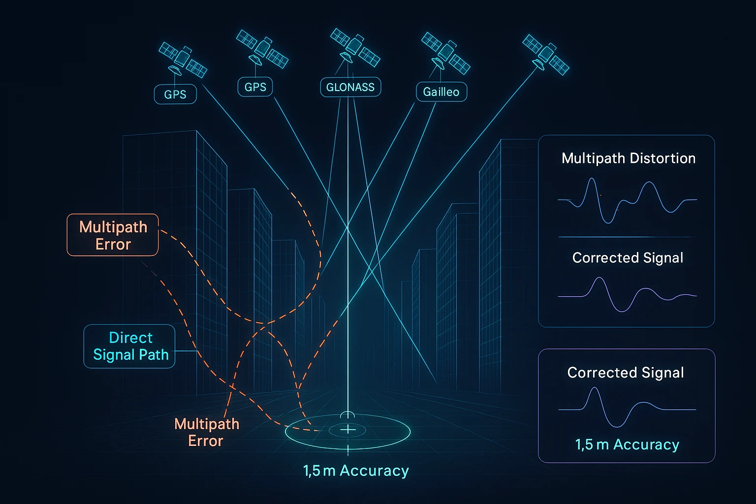 multipath GPS error solution