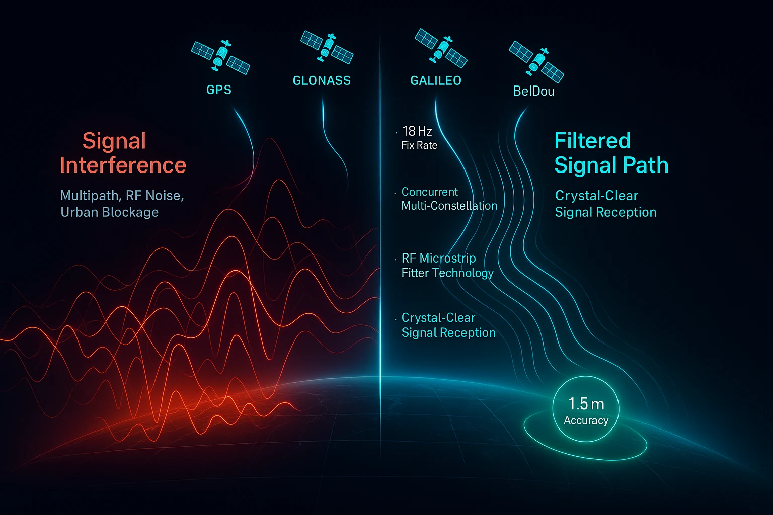 GNSS signal interference solution