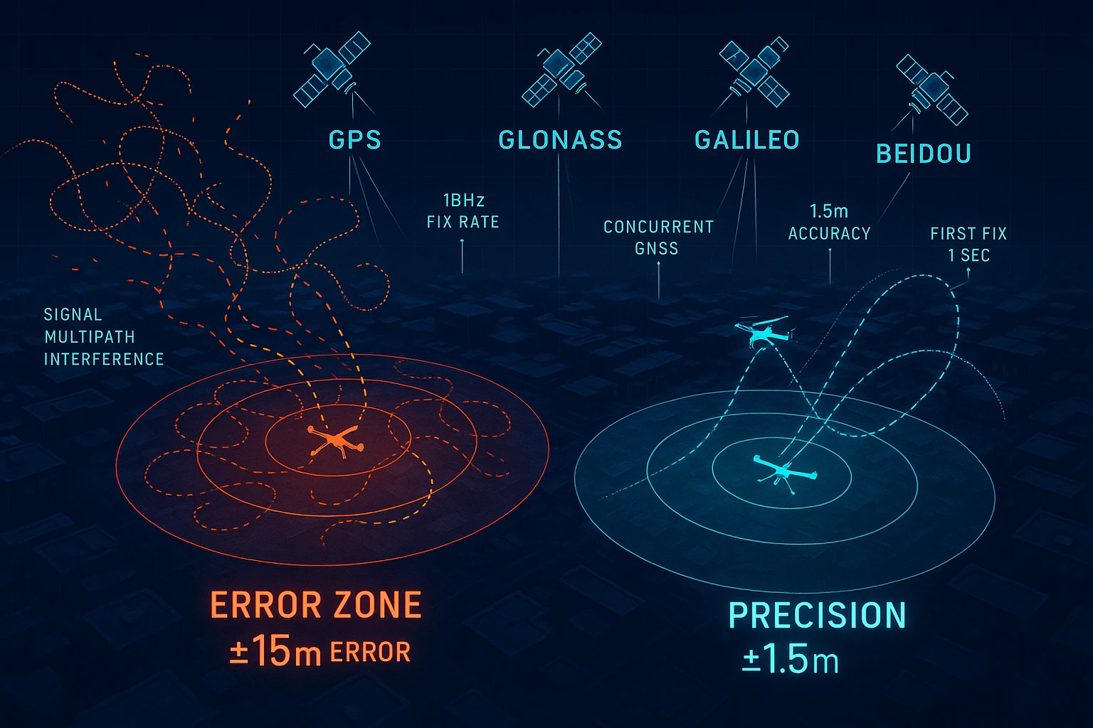 GPS accuracy problem drone