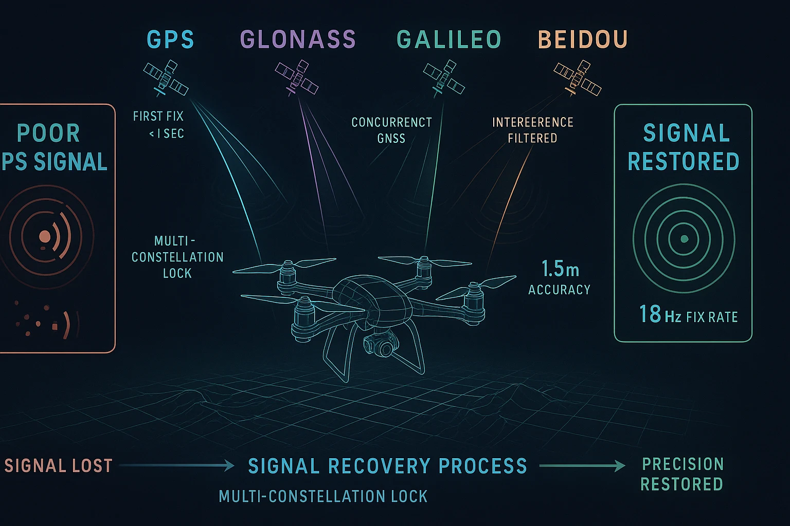 poor GPS signal drone fix