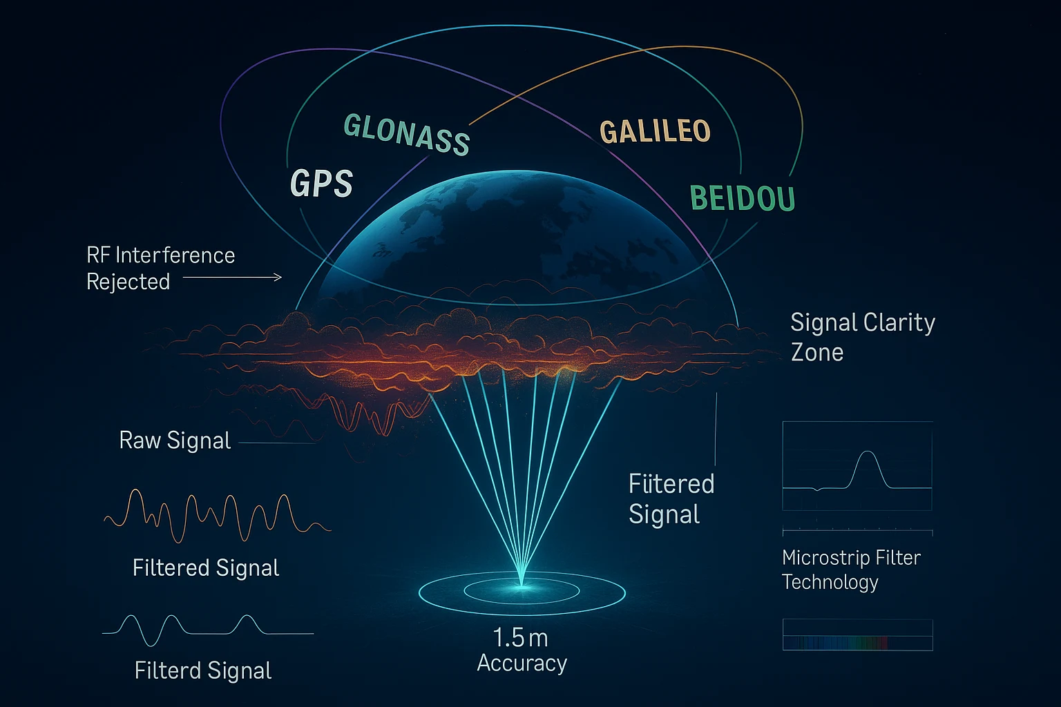 GPS module interference rejection
