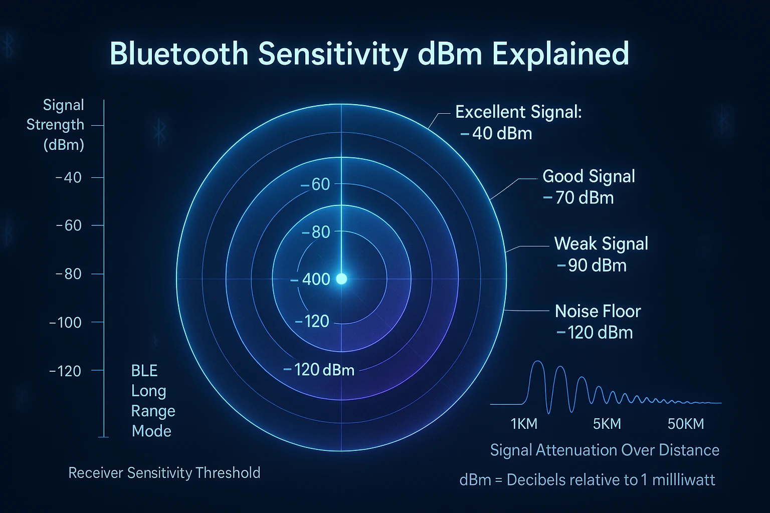 bluetooth sensitivity dbm explained