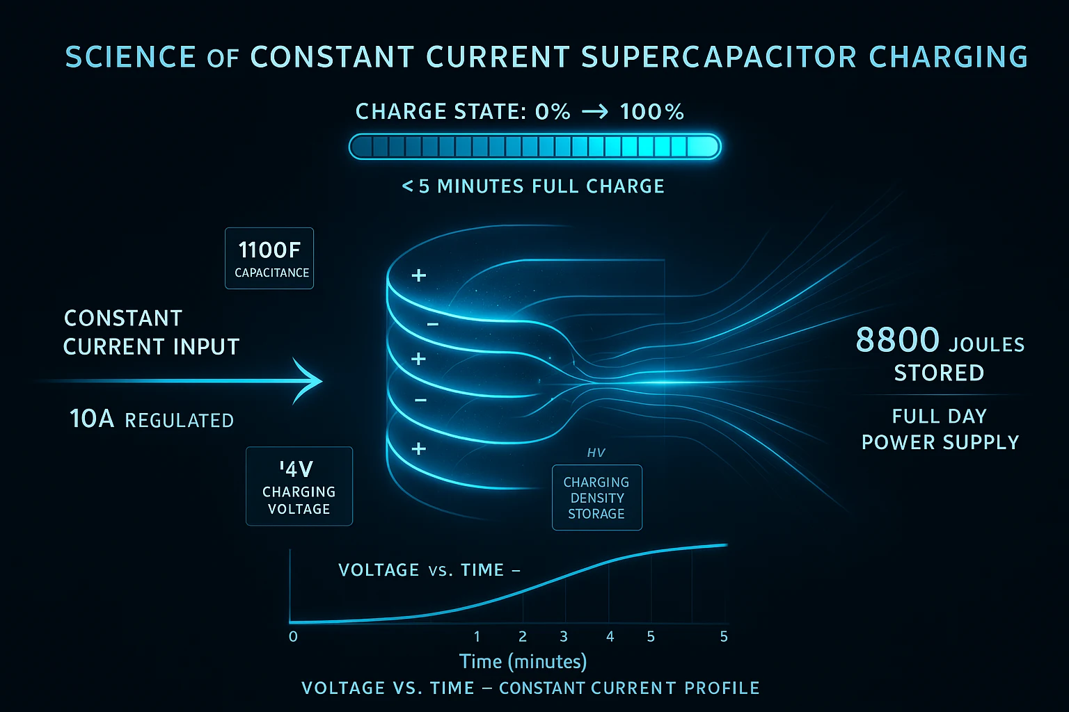 constant current supercapacitor charger