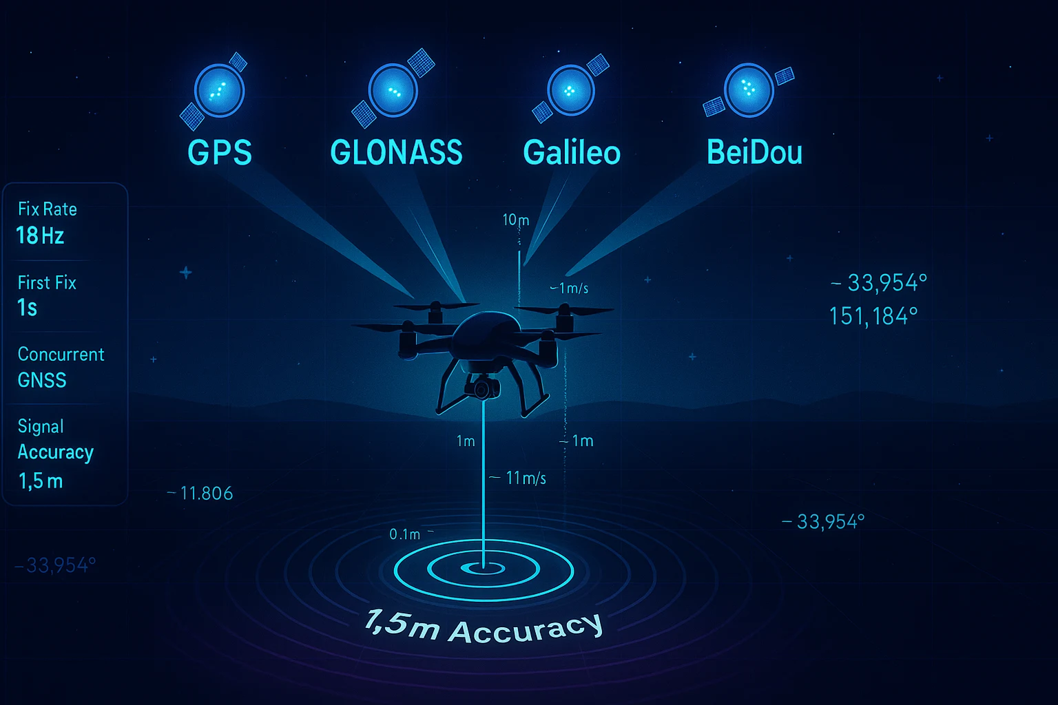 autonomous landing GPS module